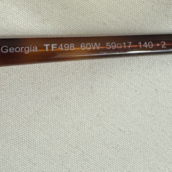 Tom Ford Women's Sunglass Georgia TF 498 Col 60W Tortoise - Picture 4 of 5